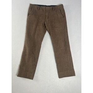 Vintage Bonobos Wool Pants Men's 33x25 Tailered Fit Brown